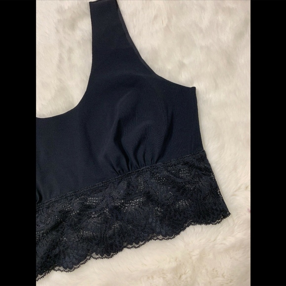 NEW $78‎ COMMANDO Sexy And Smooth Lace Trim Longline Bralette [SZ Large ] - Picture 4 of 8